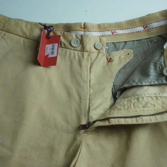 Isaia Napoli Bermuda Khaki Brown Patterned Cotton Blend Shorts 50R BRAND NEW - Picture 3 of 7